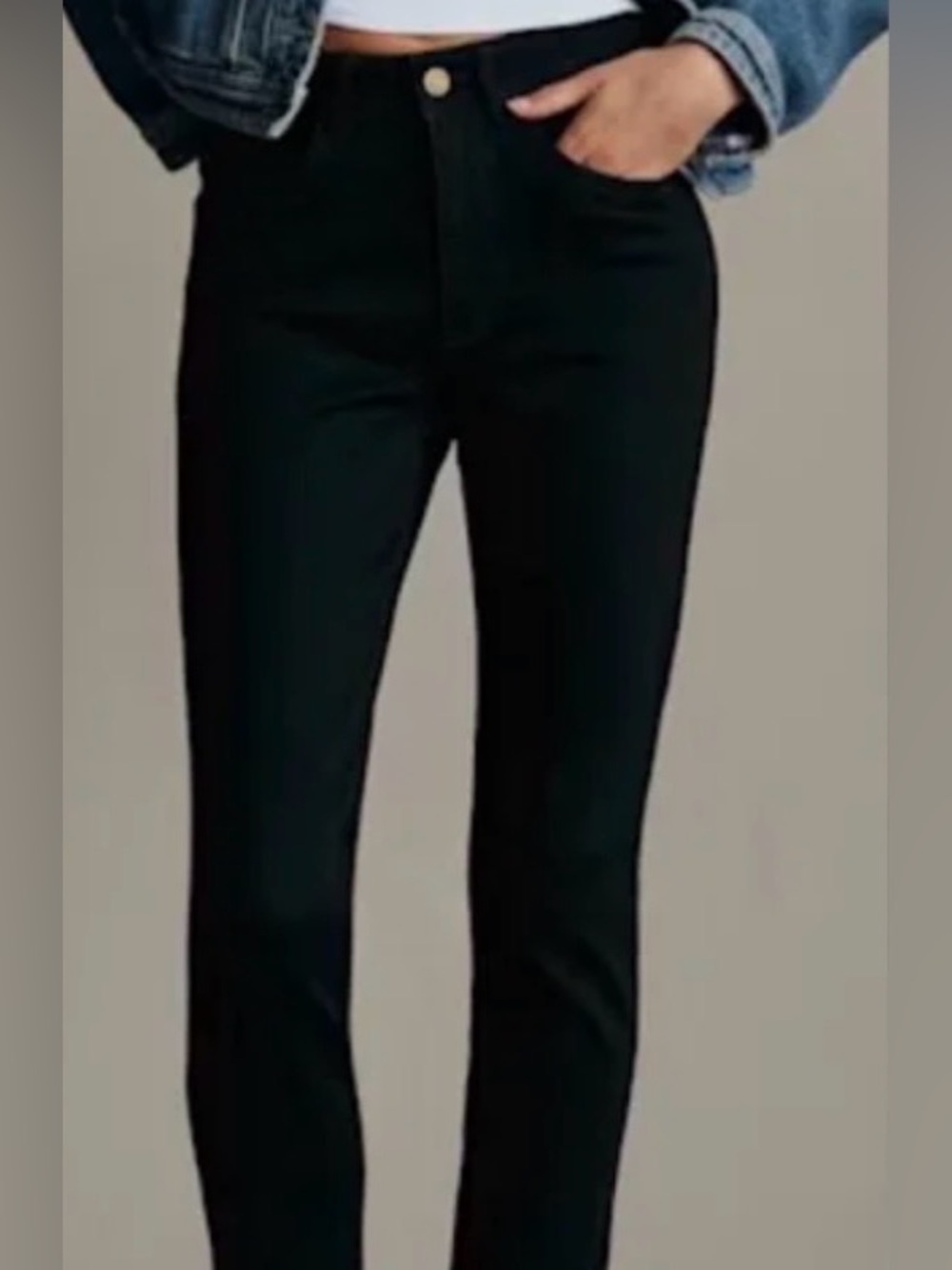 Sezane NEW black denim jeans 26 Beautiful! No tags New condition